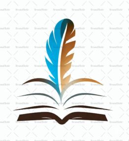 Offenes Buch und Feder